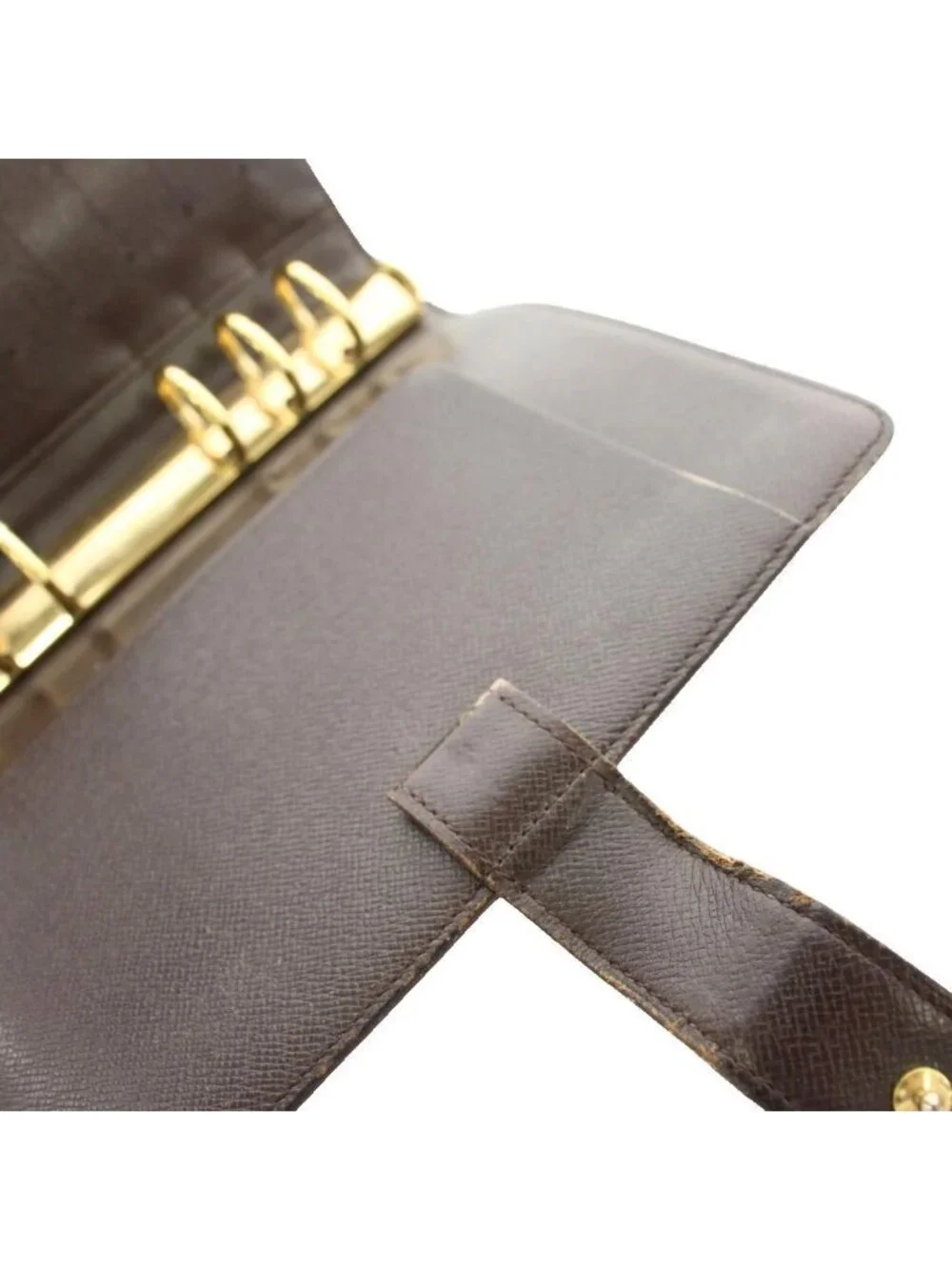 Louis Vuitton Damier Ebene Agenda MM Notebook Case Brown